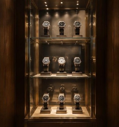 Boutique horlogère — espace intime